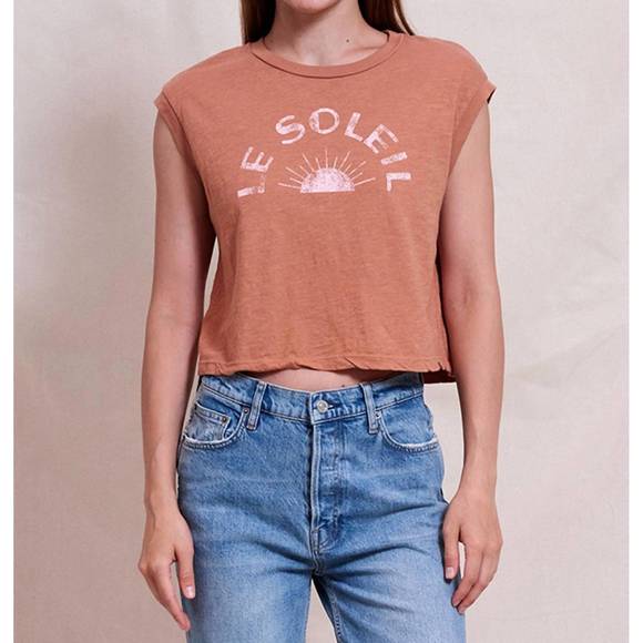 NEW SUNDRY le soleil tank in vintage rust - Picture 1 of 2